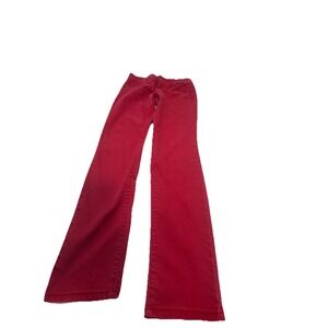 l.e.i. Ashley Low-Rise Skinny Jeans Red Women's Juniors Size 9 Y2K Skater Grung